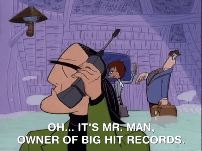 Mr Man Big Hit Records Owner Animation GIF