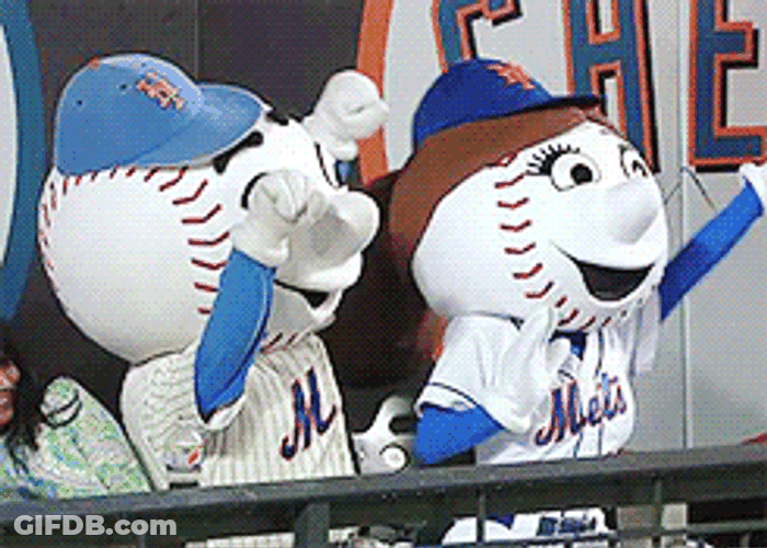 Mr Met Kissing His Partner GIF