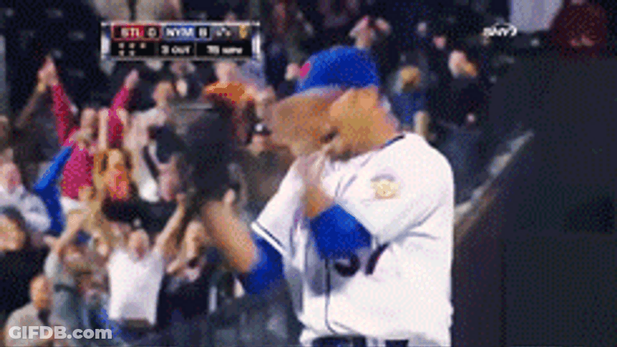 Mr Met Players Celebrates Winning GIF