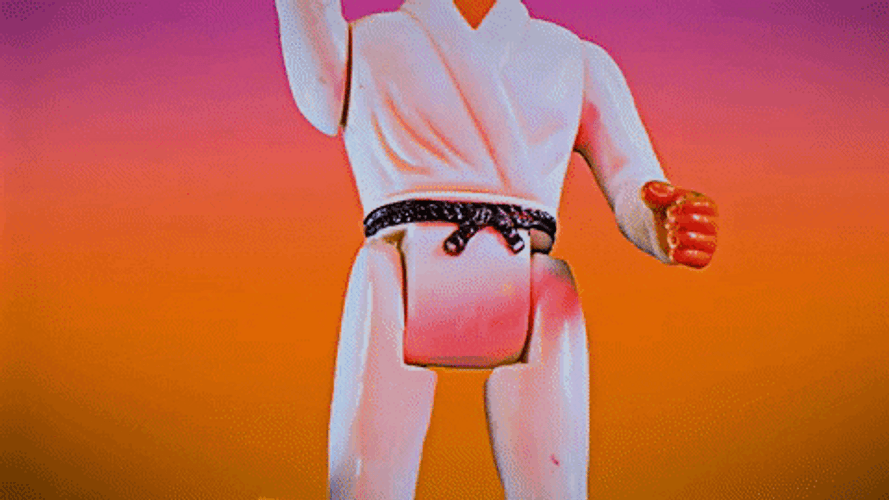 Mr Miyagi Approves Karate Kid GIF
