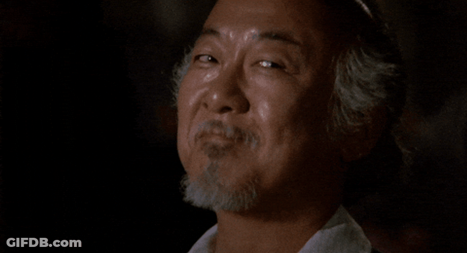 Mr Miyagi I Like It GIF