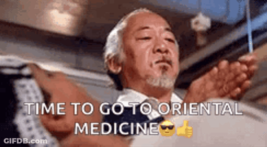 Mr Miyagi Karate Kid Oriental Medicine GIF