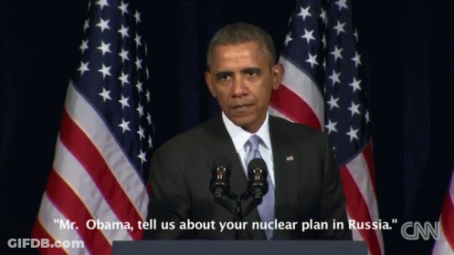 Mr Obama Giving Speech About Nuclear Plan In Russia GIF