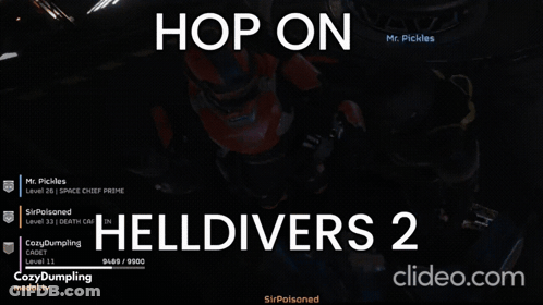 Mr Pickles Playing Helldivers 2 GIF