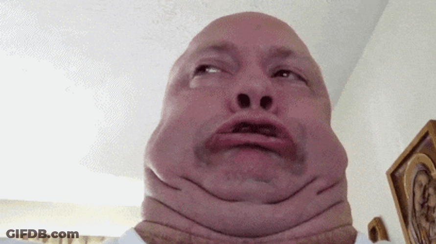 Mr Pingo Chin Face Pulls GIF