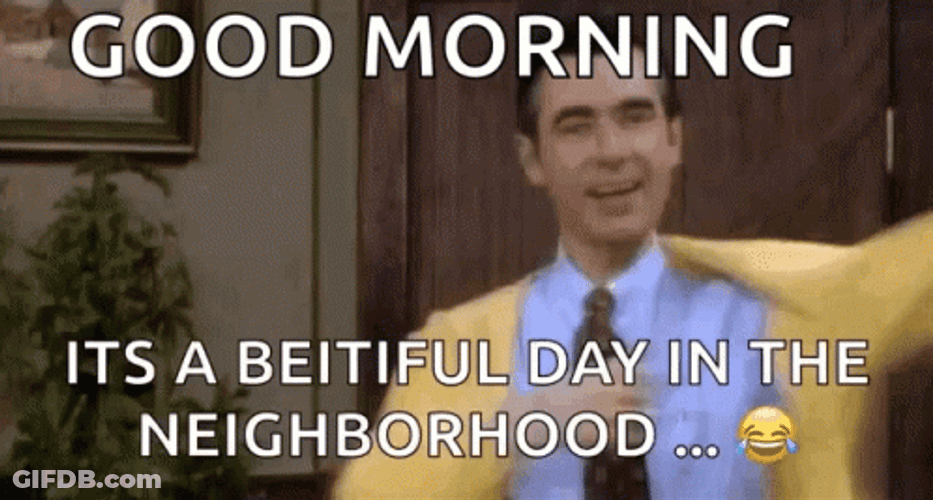Mr Rogers Good Morning GIF