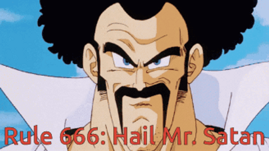 Mr Satan Rule 666 GIF