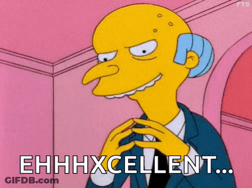 Mr. Simpson From The Simpsons Is Making A Funny Face And Saying Ehhhexcellent . GIF