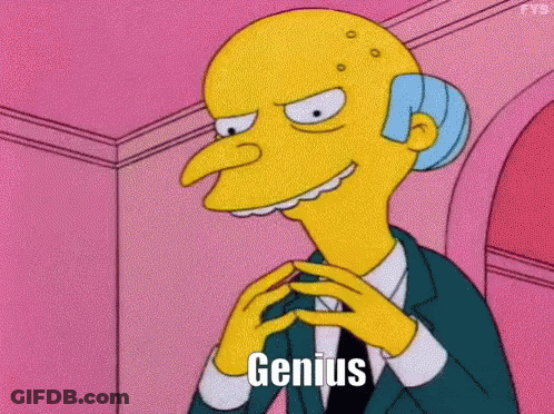 Mr. Simpson From The Simpsons Is Making A Genius Gesture With His Hands GIF