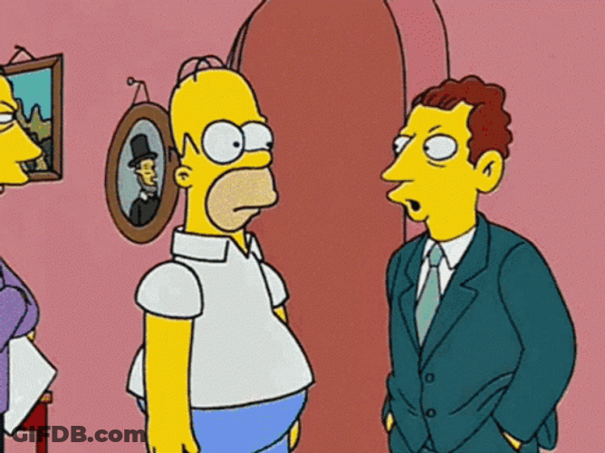 Mr Simpson Homer Disappearing GIF