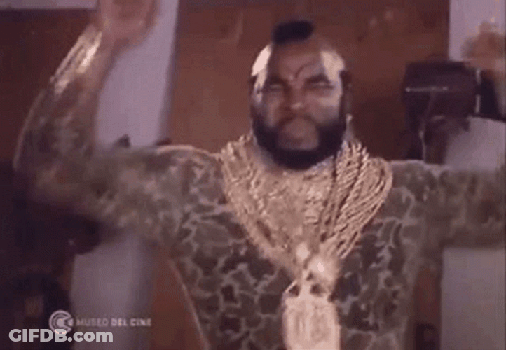 Mr T Jumping Celebration GIF