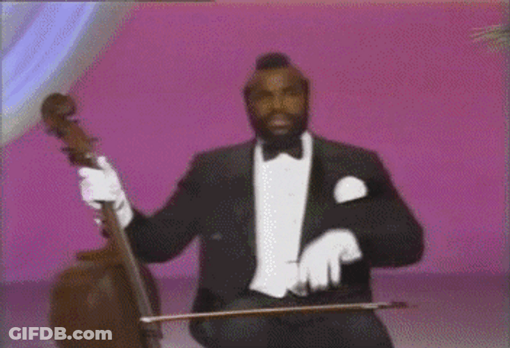 Mr. T Violin GIF