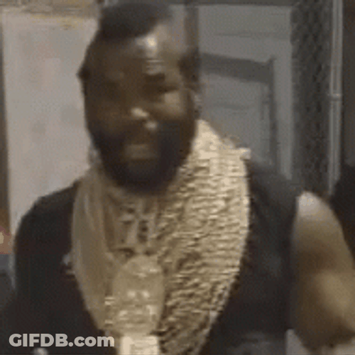 Mr. T With Gold Chains Dancing GIF