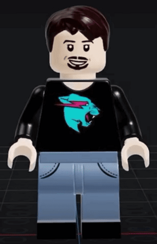 Mrbeast Lego Minifigure GIF