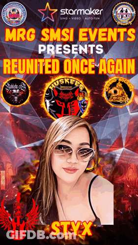 Mrg Smsi Events Poster Woman In Sunglasses GIF
