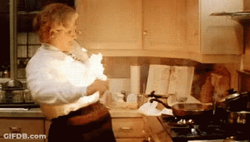 Mrs Doubtfire Extinguishing Fire GIF