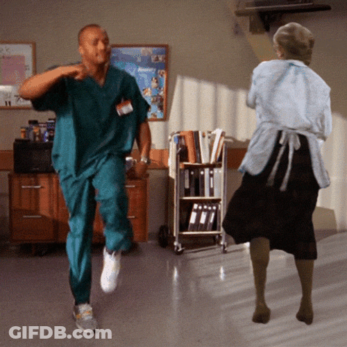 Mrs Doubtfire Scrubs Mash Up Dance GIF