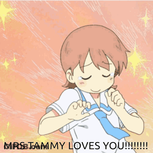 Mrs Tammy Loves You Cartoon Girl GIF