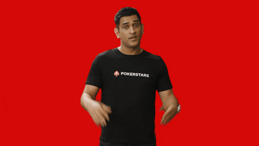 MS Dhoni Poker So What GIF