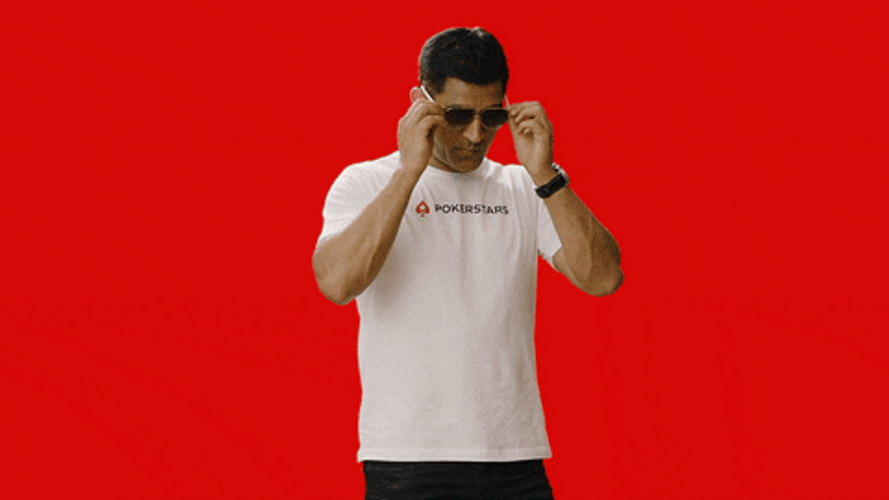 MS Dhoni Poker Wears Sunglasses GIF