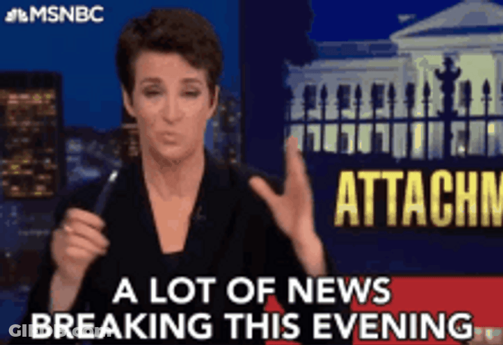 MSNBC Woman Reporter Reporting Breaking News GIF