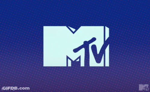 MTV Logo With Pink Heart GIF