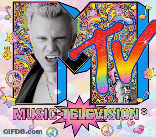 MTV Poster With Man In Center GIF