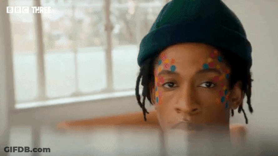 Mua Colorful Make Up Tint On Face GIF