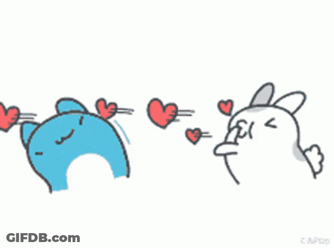 Muah Bugcat Air Kisses GIF