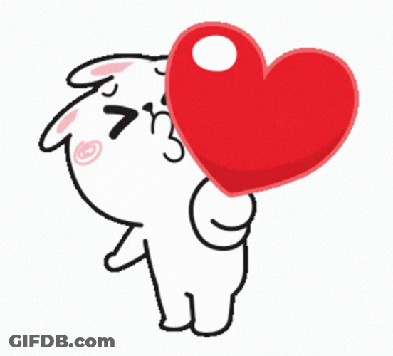 Muah Cony Bear Blowing Kisses GIF