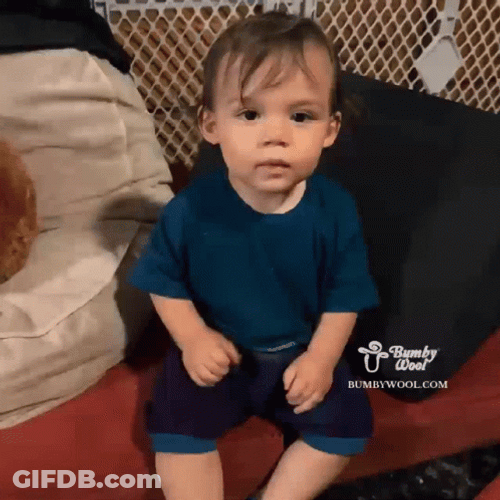 Muah Little Baby Flying Kiss GIF