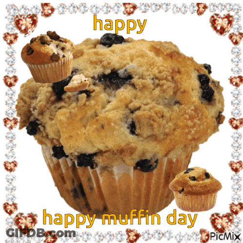 Muffin Saying Happy Muffin Day GIF