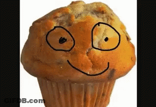 Muffin With Face GIF