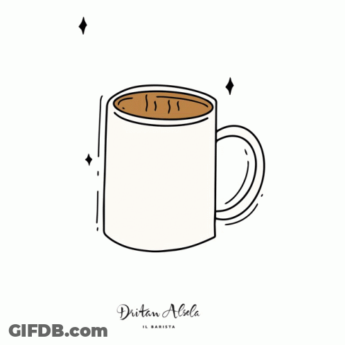 Mug Of Coffee With Best Coffee In Town GIF