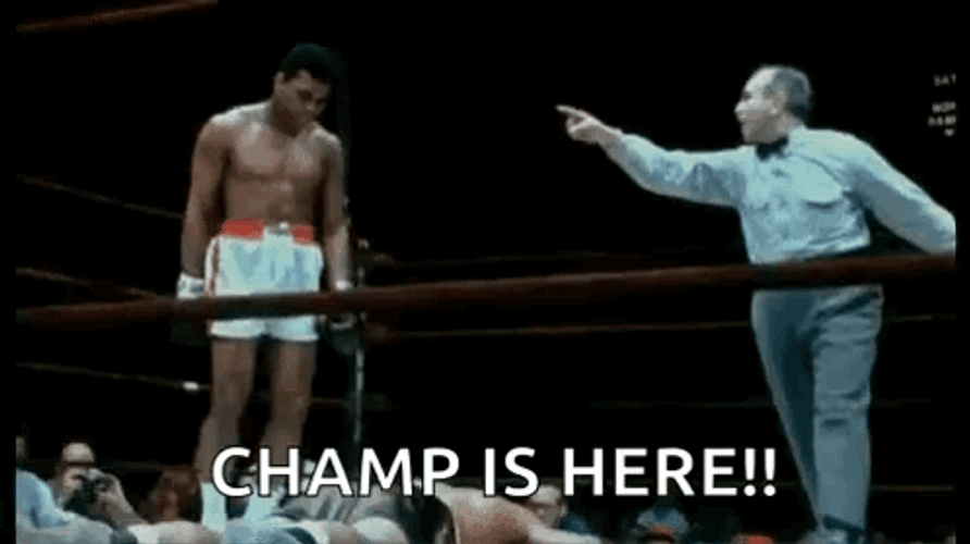 Muhammad Ali Champ Is Here GIF