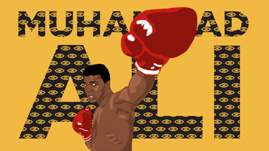 Muhammad Ali Signature Pose GIF