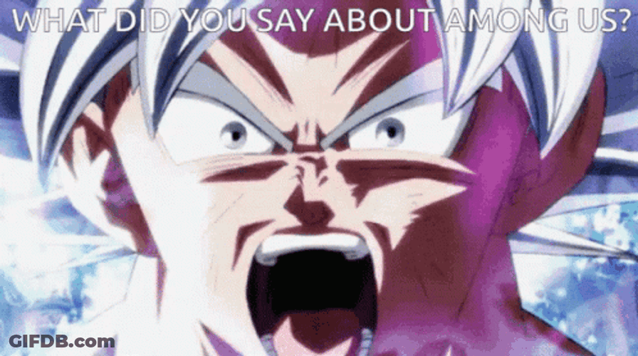 Mui Goku Dragon Ball Among Us GIF
