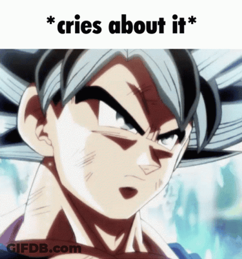 Mui Goku Dragon Ball Cries About It GIF