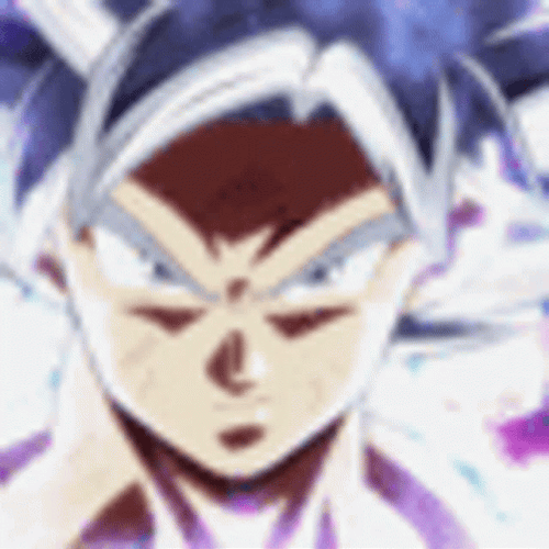 Mui Goku Dragon Ball Fierce Stare GIF