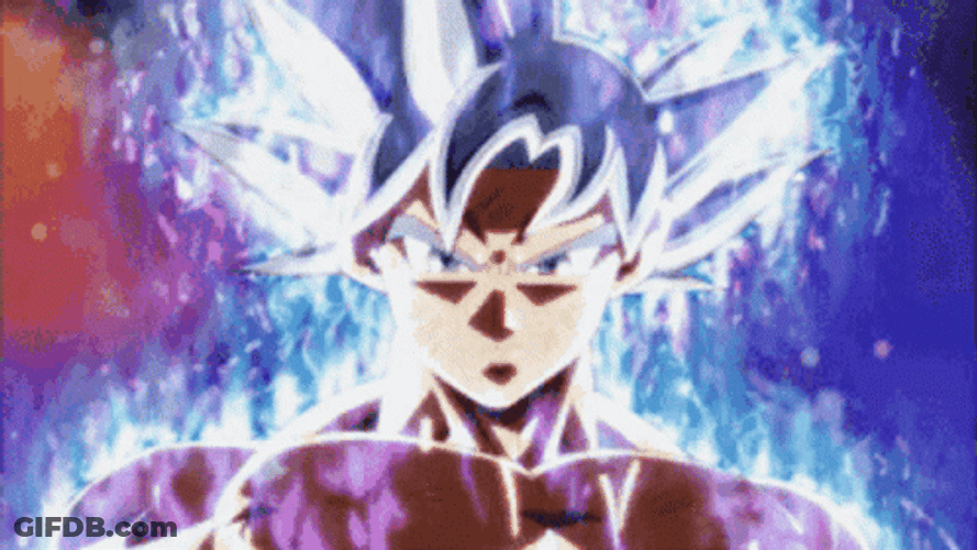 Mui Goku Dragon Ball Stare GIF