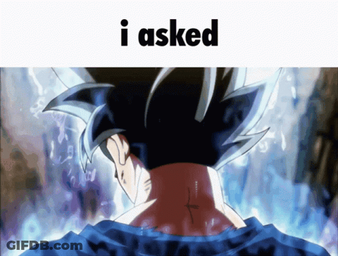 Mui Goku I Asked Dragon Ball GIF