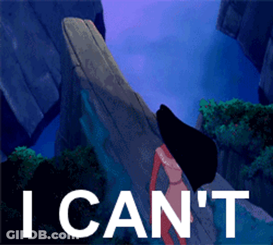 Mulan Jumping I Can't Reaction GIF