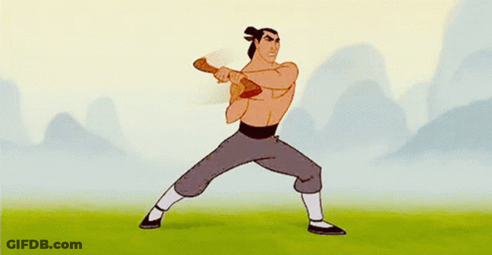 Mulan Li Shang Broke Vase GIF