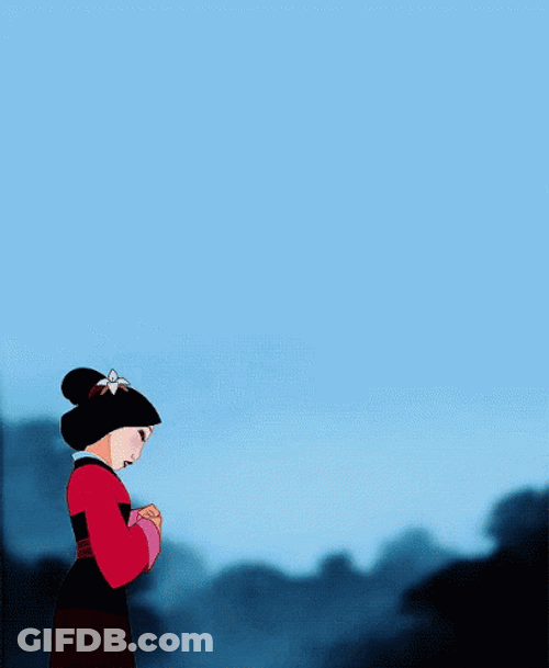 Mulan Make Up Walking GIF