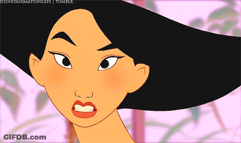Mulan Pull Hair Animation GIF