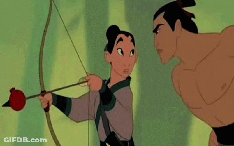 Mulan Sheepish Smiled Li Shang GIF