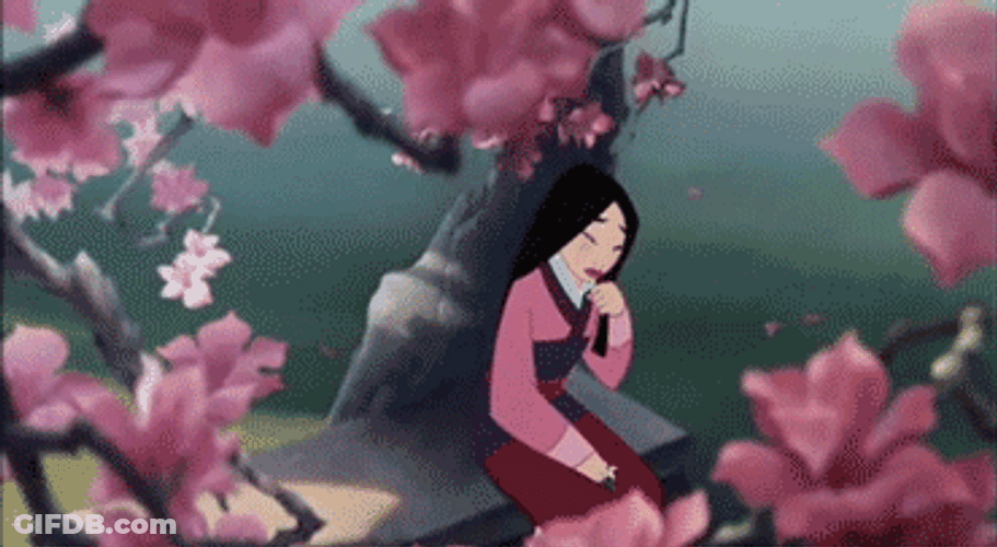 Mulan Singing Her Reflection Song GIF