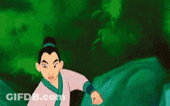 Mulan Smiling While Standing In Water GIF