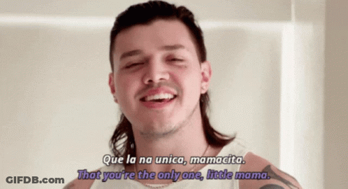 Mullet Man Says Que La Na Unico Mamacita GIF