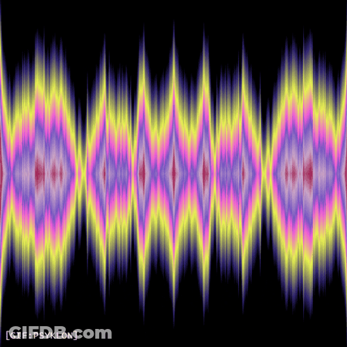 Multi Colored Sound Wave GIF